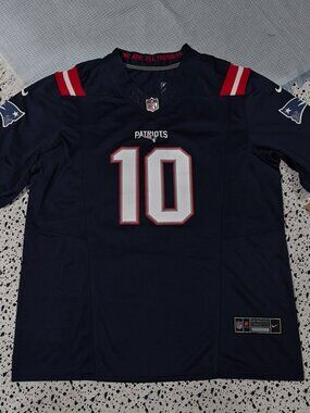 New England Patriots (NFL) Navy Blue #10 Jersey